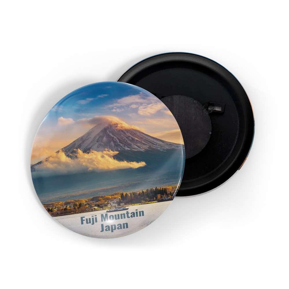 dhcrafts Fridge Magnet Multicolor Famous Tourist Place Fuji Mountain Japan D2 Glossy Finish Design Pack of 1